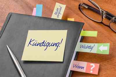 Klebezettel mit Aufschrift Kündigung - © Zerbor - stock.adobe.com